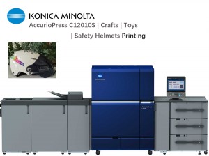 AccurioPress C12010S Safety Helmets Printing