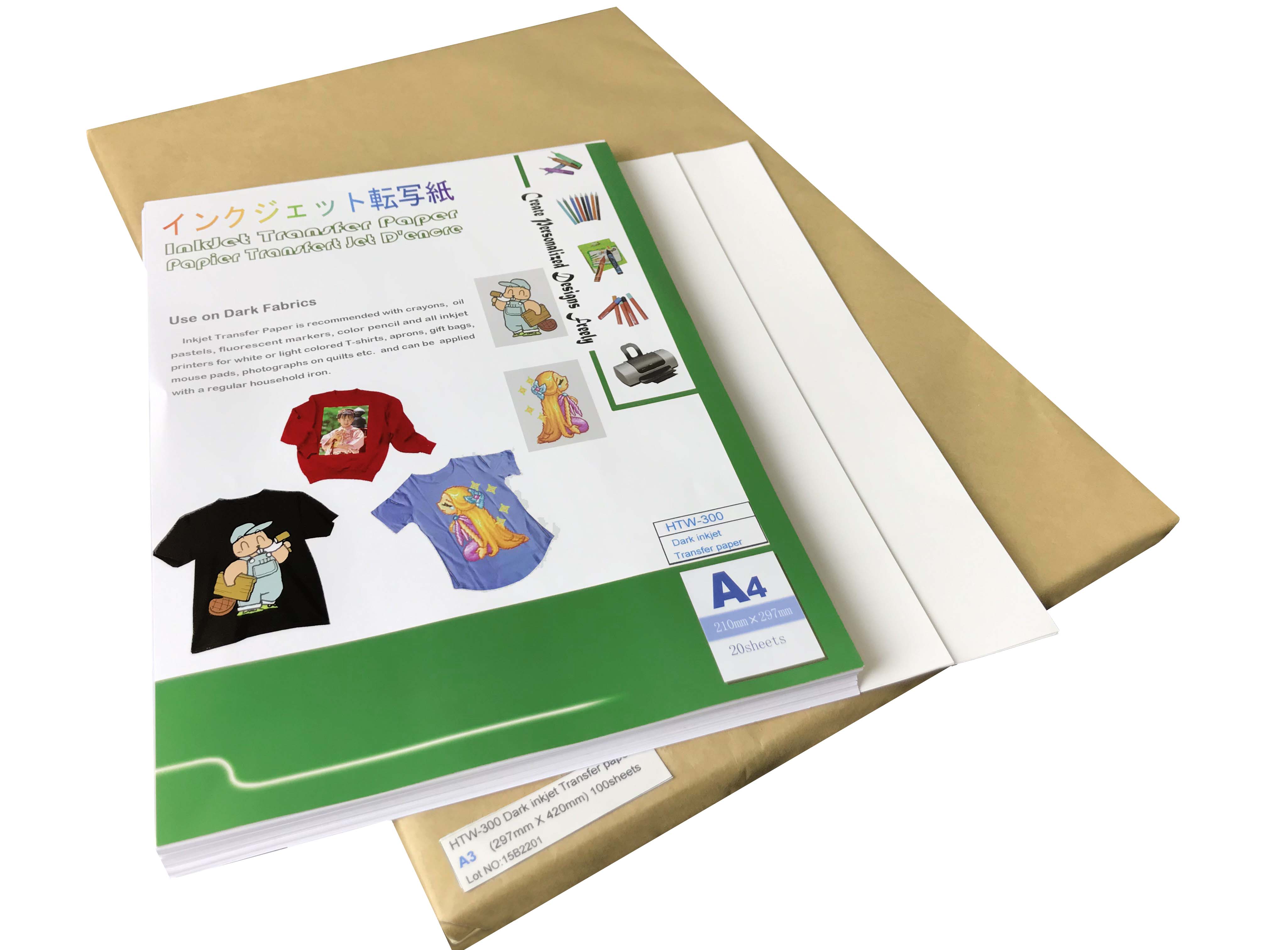 Dark ink jet transfer paper HTW-300