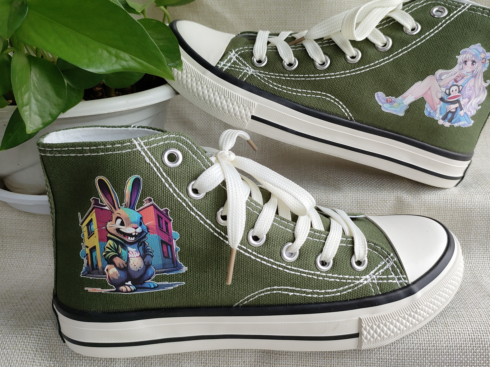 Eco-solvent printable vinyl for cloth shoes 布鞋 2