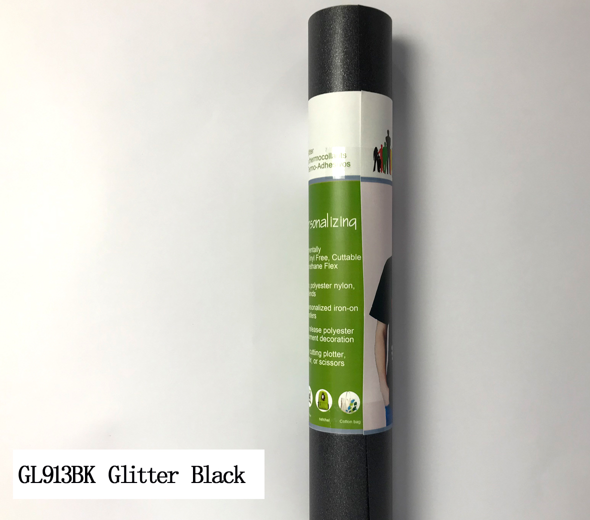 GL913BK Glitzer Schwarz