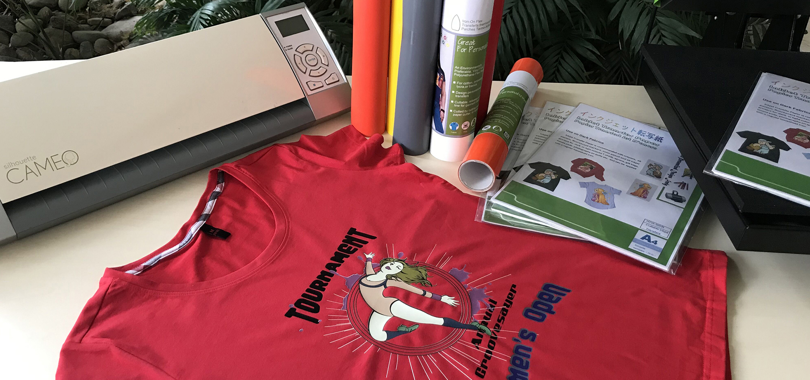 HTW-300R e vinil de transferência de calor cameo2