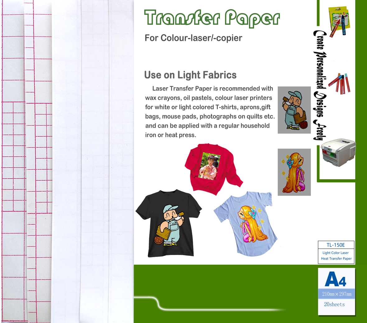 Light Color Laser Transfer Paper