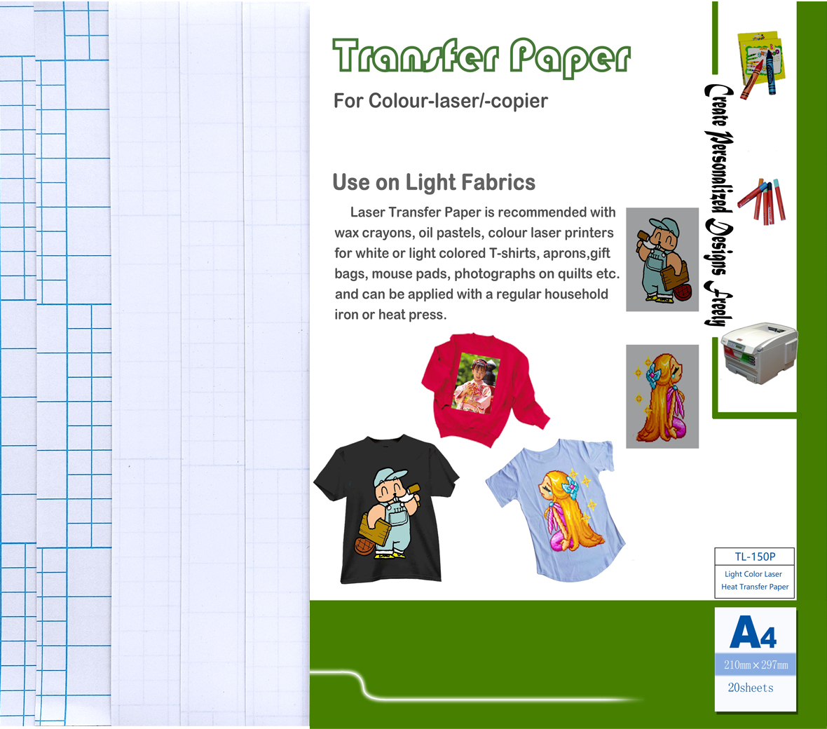Light Color Laser Transfer Paper