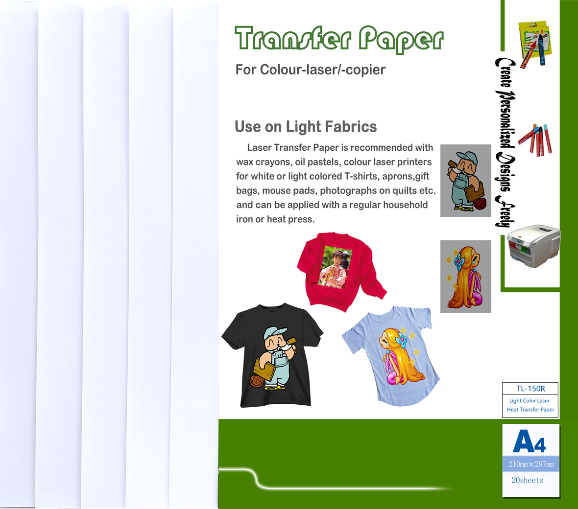 Light Color Laser Transfer Paper