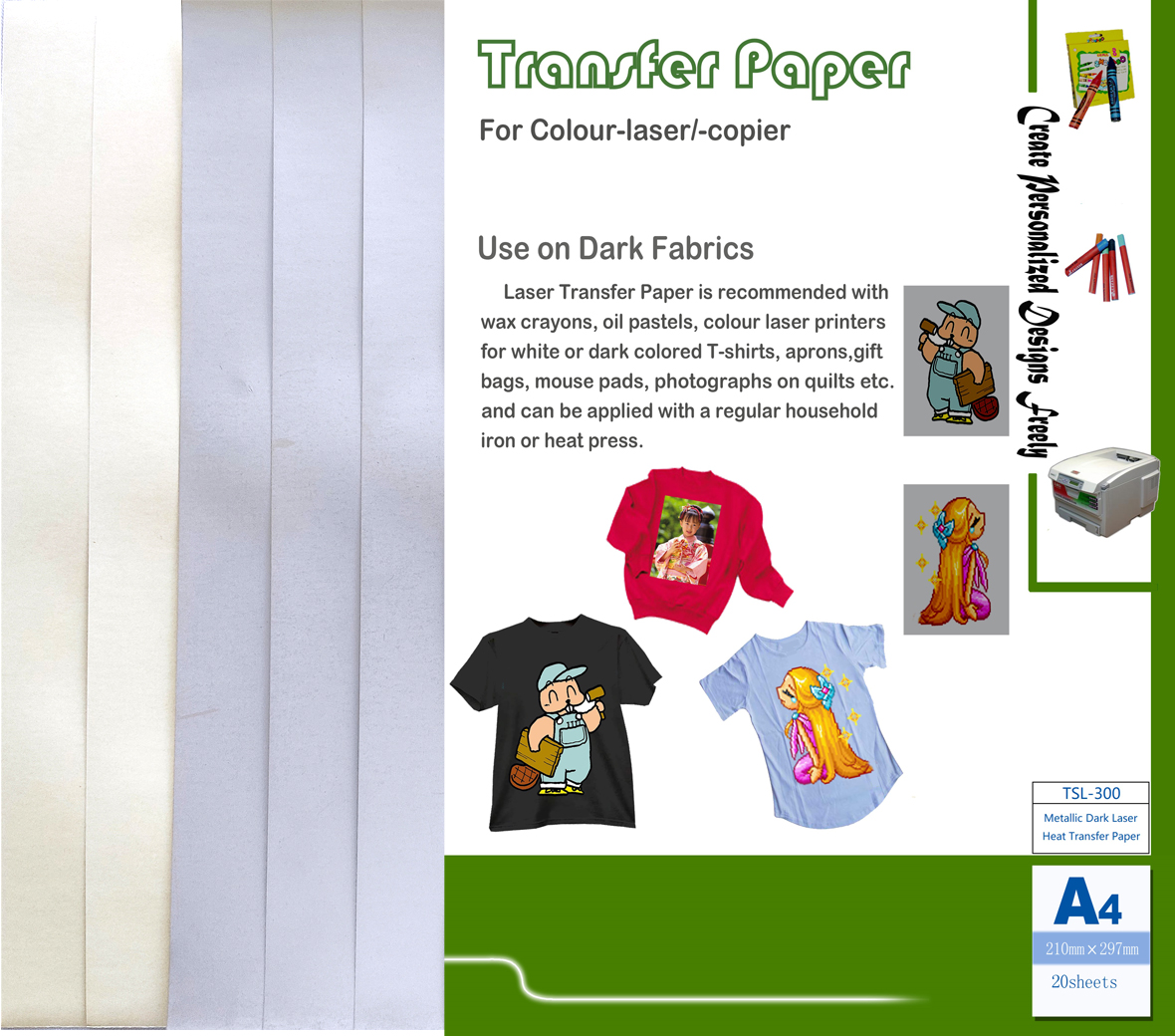 Metallic Color Laser Transfer Paper
