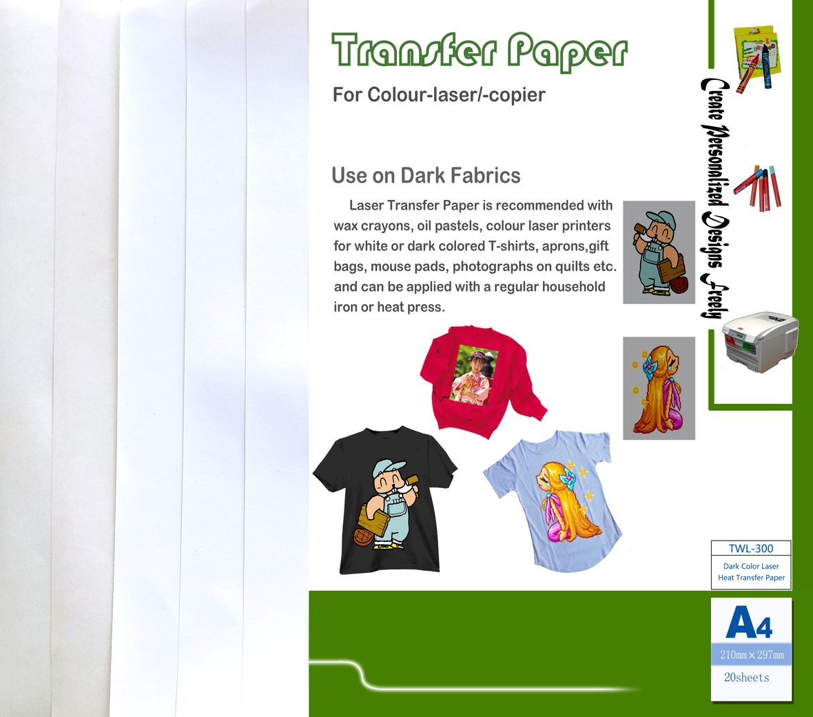 Dark Color Laser Transfer Paper