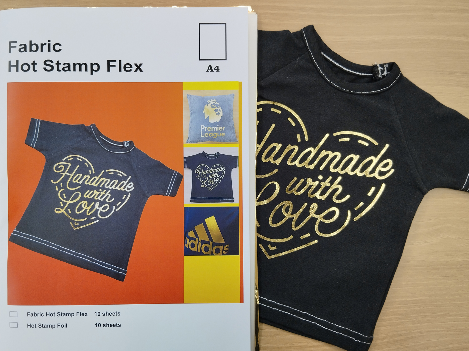 Flex na gorąco do tkanin 的包装及衣服