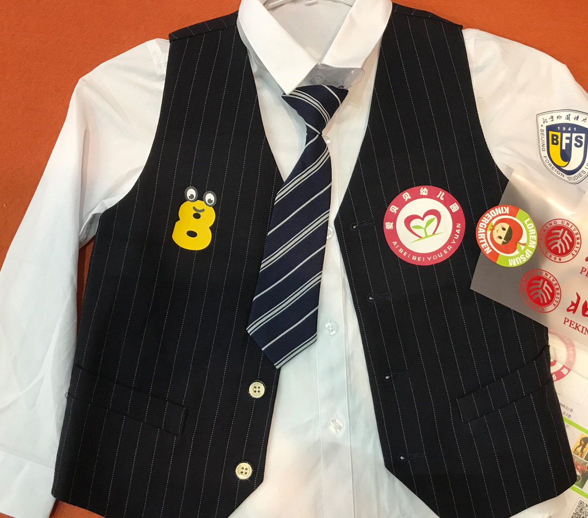 Logo And Numbers Of School And Garden Uniforms