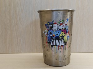 不锈钢水杯 + 白碳粉