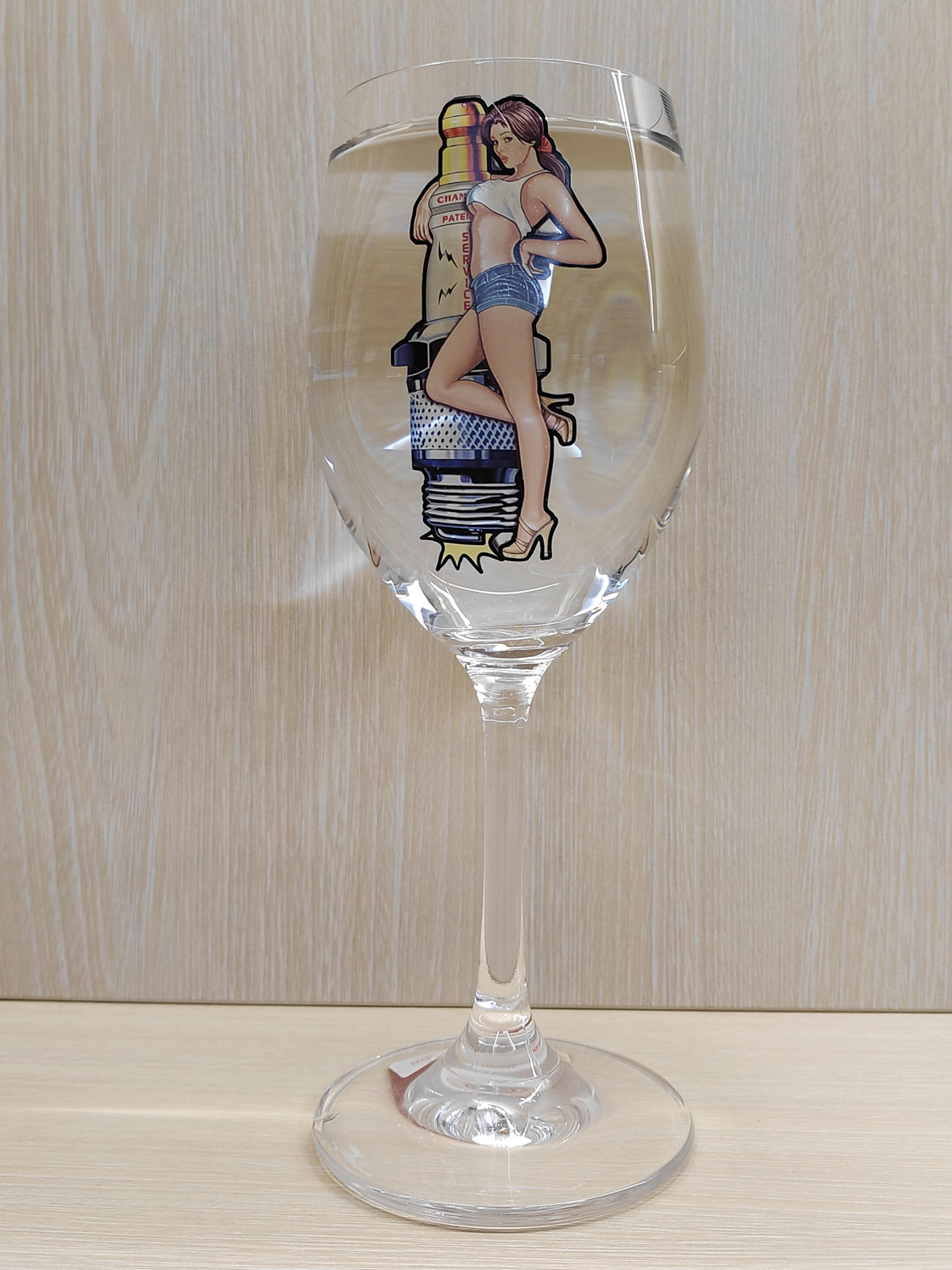 玻璃高脚杯 美女 加水效果102